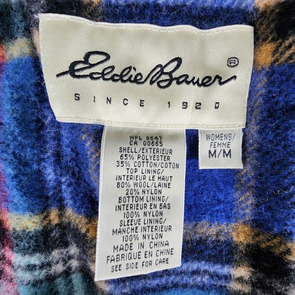 Eddie Bauer Wool Lined Mountain Parka Beige Utility‎ Chore Coat Women's Medium - Picture 7 of 9